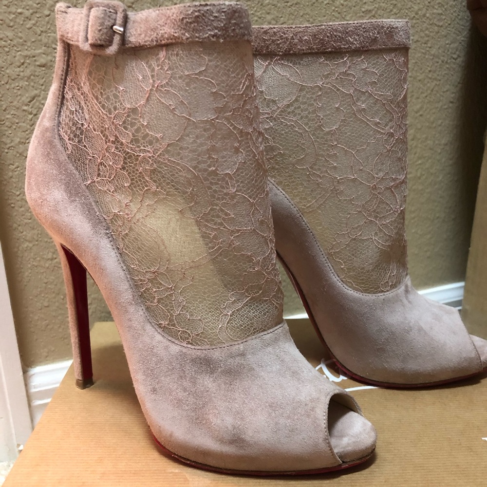 Christian Louboutin Resilla Chantilly Booties